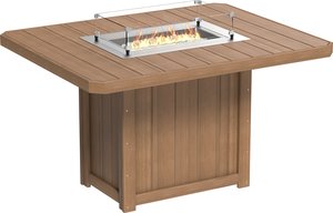 LuxCraft Poly Lumin Rectangular Fire Table
