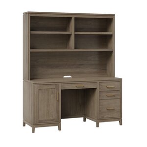 Stonehill Modern Computer Desk with Optional Hutch Top