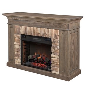 Stony Ridge Wall Mantel with Electric Fireplace Insert