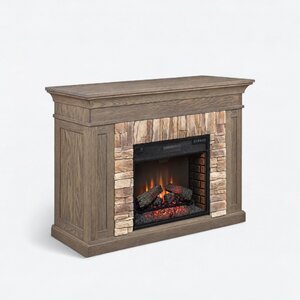 Stony Ridge Wall Mantel with Electric Fireplace Insert