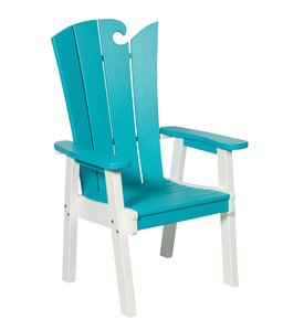 Poly Outdoor Ocean Wavz Dining Chair