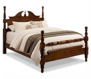 Rosemary Traditional Solid Wood Cannonball Bed