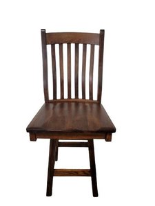 Outlet: Oak Wood Mission Swivel Counter Stool In-Stock