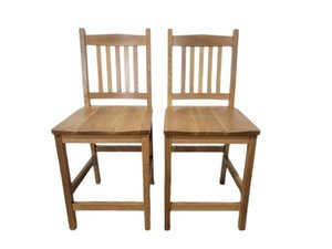 Outlet: Mission Style Bar Stool In-Stock (Set of 2)