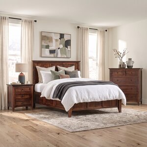 Amish Cicero Solid Wood Bedroom Set with Underbed Storage