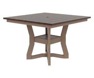 Miller Poly Outdoor Square Dining Table - Choose Height