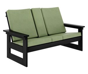 Forest Modern Outdoor Loveseat Sofa - Flip Down Center Console