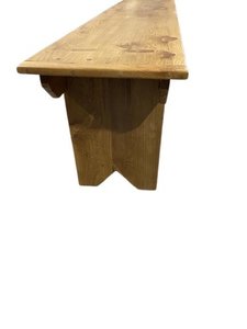 Outlet: 96" Reclaimed Barnwood Backless Bench In-Stock