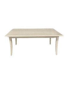 Outlet: Maple Wood Solid Top Leg Dining Table In-Stock