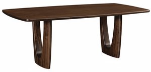 Woodland Contemporary Dining Table - Solid Top