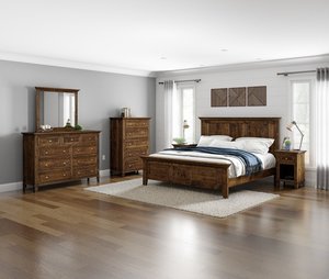 Mockingway Hardwood 4-Piece Bedroom Furniture Set