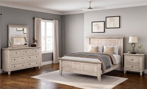Handcrafted Mockingway Hardwood 3-Piece Bedroom Set