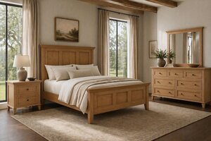 Amish Handcrafted Mockingway Hardwood 3-Piece Bedroom Set
