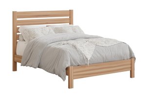 Nash Solid Wood Minimalist Slat Bed