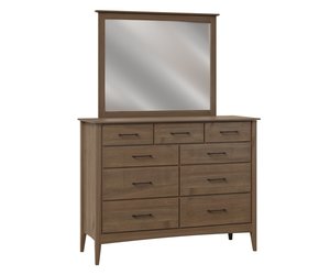 Eloise Modern 9-Drawer Dresser - Choose Size and Optional Mirror