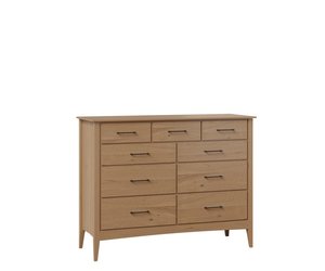Eloise Modern 9-Drawer Dresser with Optional Beveled Mirror