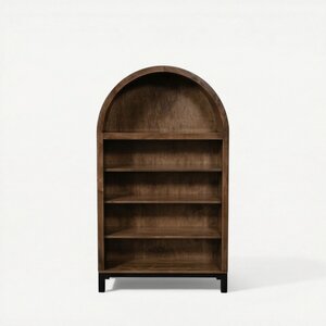 Arched Modern Bookcase Cabinet