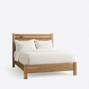 Nash Minimalist Panel Low Profile Bed