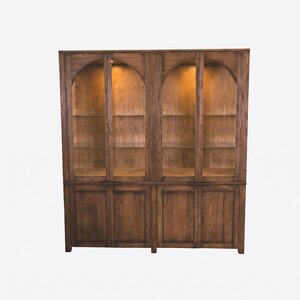 Cade Modern Large 4-Door Hutch with Arched Panels