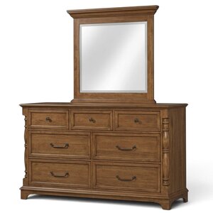 Kenoska Traditional Low Dresser with Optional Mirror