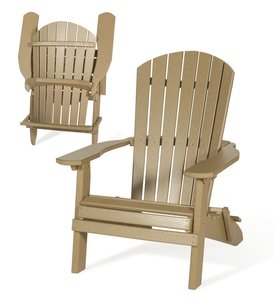 Folding Poly Adirondack Chair - Quick Ship