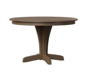 Handcrafted Estes Solid Wood Pedestal Dining Table