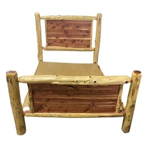 Outlet: Rustic Queen Log Bed In-Stock