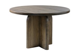 Bellvue Contemporary Arched Single Pedestal Dining Table