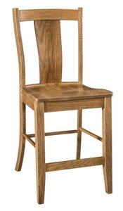Aurora Solid Wood Counter and Bar Stool