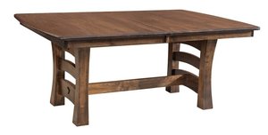 Handcrafted Solid Wood Semora Trestle Dining Table
