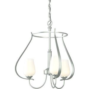 American Made Hubbardton Forge Flora 3 Arm Chandelier