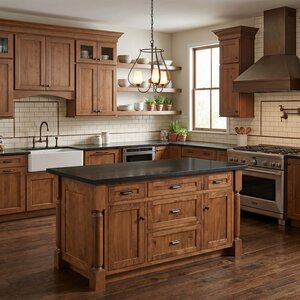 American Made Hubbardton Forge Flora 3 Arm Chandelier