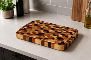 End Grain Cutting Board with Juice Groove