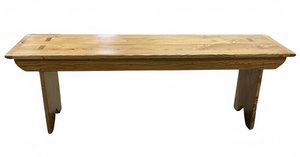 Outlet Barnwood 54" Backless Bench In-Stock