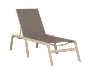 Berlin Gardens Vida Outdoor Chaise Lounge - Aluminum with Sling Fabric