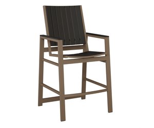 Berlin Gardens Vida Outdoor Bar Stool - Aluminum and Poly