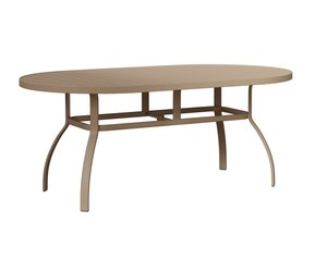 Berlin Gardens Murphy Aluminum 42" x 76" Oblong Outdoor Dining Table