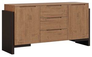Zenith Contemporary Sideboard with Center Drawers 64" - 84" Width
