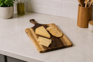 Solid Walnut Live Edge Wood Charcuterie Cutting Board In-Stock - Medium