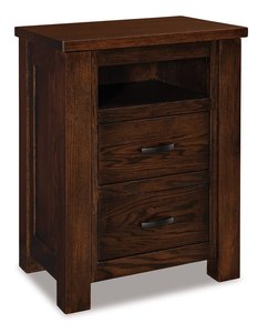 Timberland 2-Drawer Nightstand with Opening