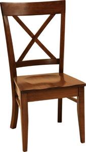 French Country Farmhouse Cross Back Dining Chair - Quick Ship