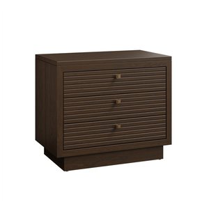 Slatted Beau 3-Drawer Nightstand