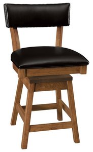 Jackson Mid-Century Modern Restaurant Swivel Barstool