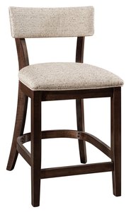 Alstead Mid-Century Modern 24" Stationary Bar Chair - Quick Ship
