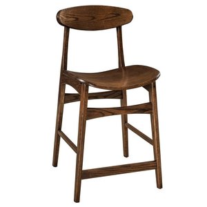 Lake View Solid Wood Restaurant Bar Stool