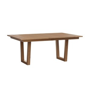 Modern Scandinavian-Style Expandable Trestle Dining Table