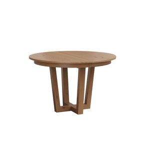 Modern Scandinavian-Style Expandable Pedestal Dining Table