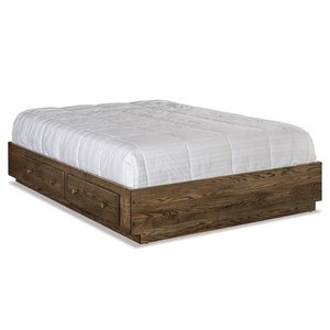 Solid Wood Platform Bed Frame with Storage
