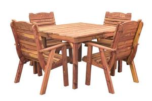 Cedar Commercial 48" Outdoor Square Dining Table