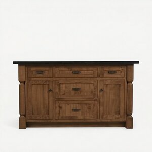 Solid Wood 62" Kingston Kitchen Island